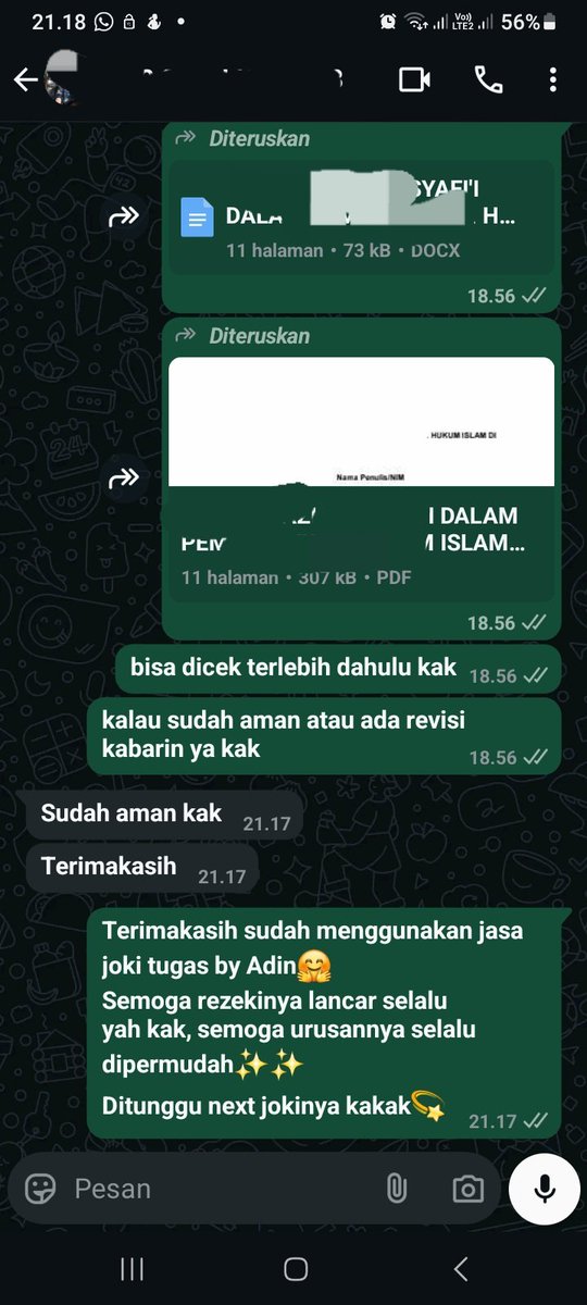 Alhamdulillah 2 tugas tuntas untuk 2 hari ini, Yuk yang mau jokiin tugas atau skripsinya langsung hubungi admin ya, nomor ada di bio🤩🥰👐🏻