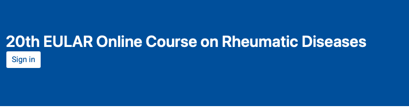 The 20th EULAR Online Course on Rheumatic Diseases is open for registration👇 

🔗esor.eular.org/enrol/index.ph…

Very happy to have contributed as a faculty member to the module on #SLE treatment.

#LUPUS #rheumatology