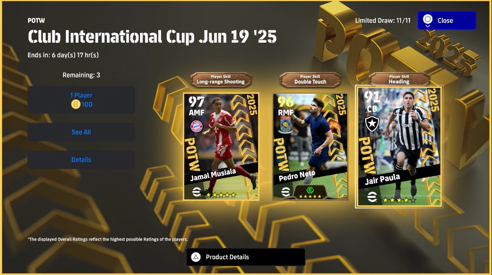 BOTM5RF's tweet photo. Club International Cup 19 '25 https://t.co/cQrsWQQlA0