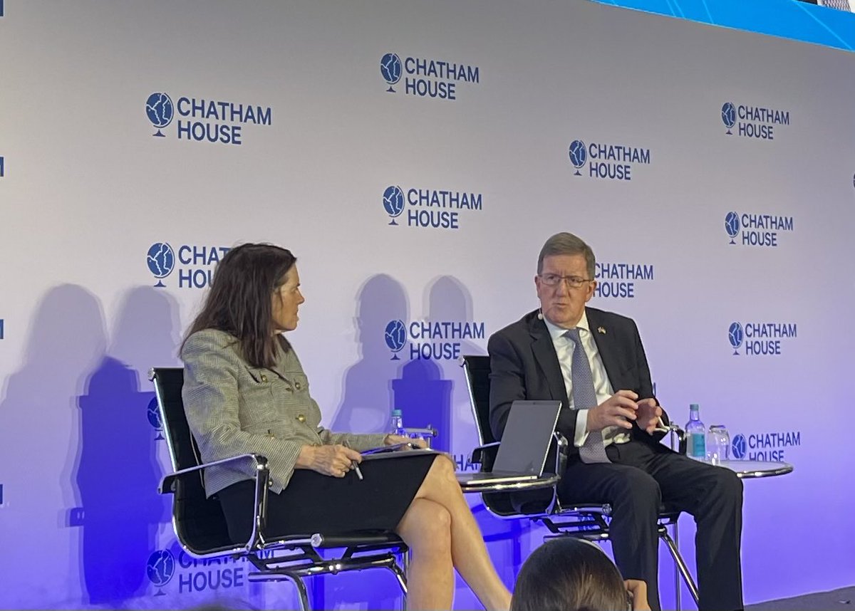 Robin Niblett (@robinniblett) on Twitter photo Just issuing a communiqué would count as a success for the upcoming NATO summit, says George Robertson to <a href="/bronwenmaddox/">Bronwen Maddox</a> in the opening session of the <a href="/ChathamHouse/">Chatham House</a> London Conference.
#CHLondon 2025 Just issuing a communiqué would count as a success for the upcoming NATO summit, says George Robertson to <a href="/bronwenmaddox/">Bronwen Maddox</a> in the opening session of the <a href="/ChathamHouse/">Chatham House</a> London Conference.
#CHLondon 2025
