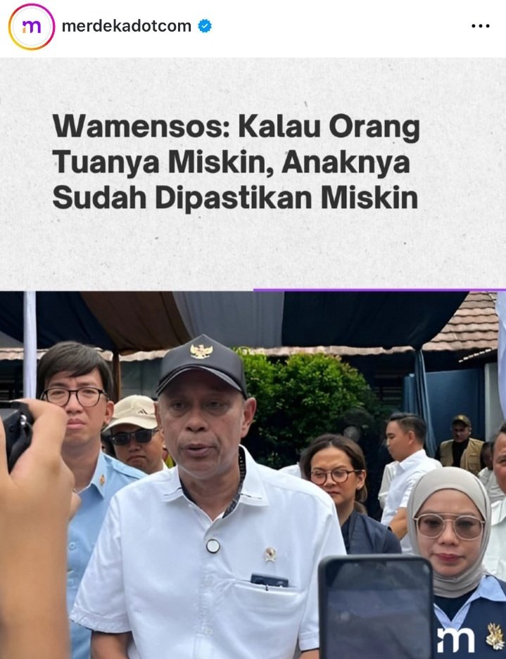 NiNG garis tengah (@fayaatika) on Twitter photo Sekedar menjaga omongan agar tdk blunder saja tak mampu..
Pejabat nya <a href="/prabowo/">Prabowo Subianto</a> rerata emang tolol
Padahal salah satu tugas kemensos itu utk mengentas kemiskinan Sekedar menjaga omongan agar tdk blunder saja tak mampu..
Pejabat nya <a href="/prabowo/">Prabowo Subianto</a> rerata emang tolol
Padahal salah satu tugas kemensos itu utk mengentas kemiskinan
