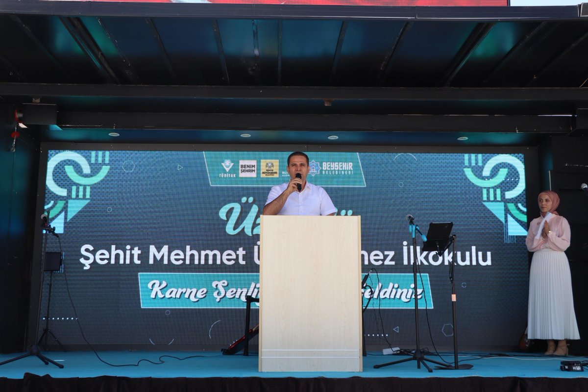 Beyşehir Üzümlü Şehit Mehmet Ümütkesmez İlkokulu’nda, TÜBİTAK, Konya Bilim Merkezi ve Beyşehir Belediyesi iş birliğiyle, robotik ve deney atölyeleri, bilim tırı ziyareti, belgesel gösterimi ve Prof. Dr. Memduh Sami Taner’in  bilim söyleşisinin yer aldığı karne şenliği düzenlendi.