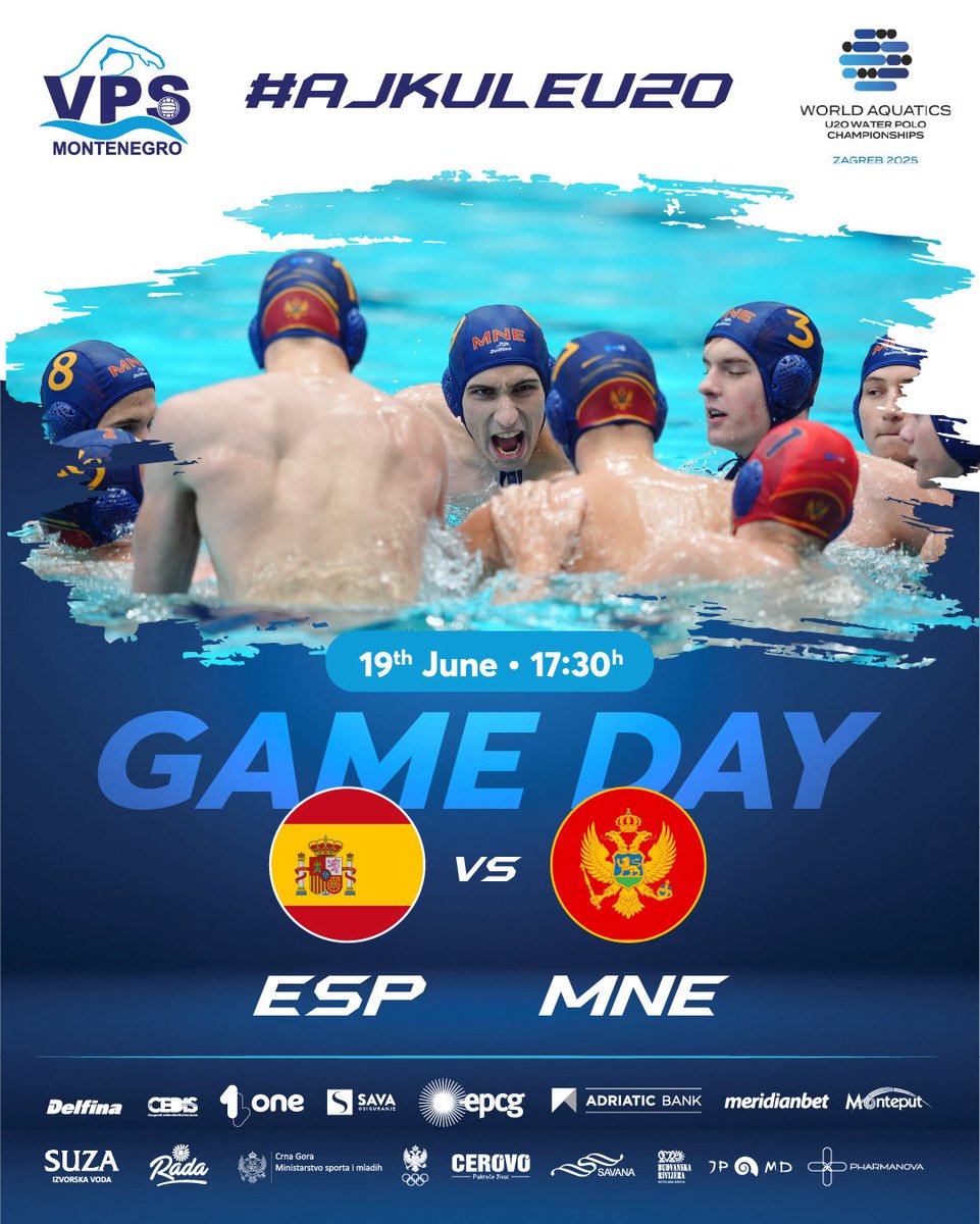 GAME DAY 🔴🟡

Naprijed Crna Goro 🇲🇪🙌
#ajkuleu20🦈🇲🇪 vrijeme je da zagrizete! 😉💪