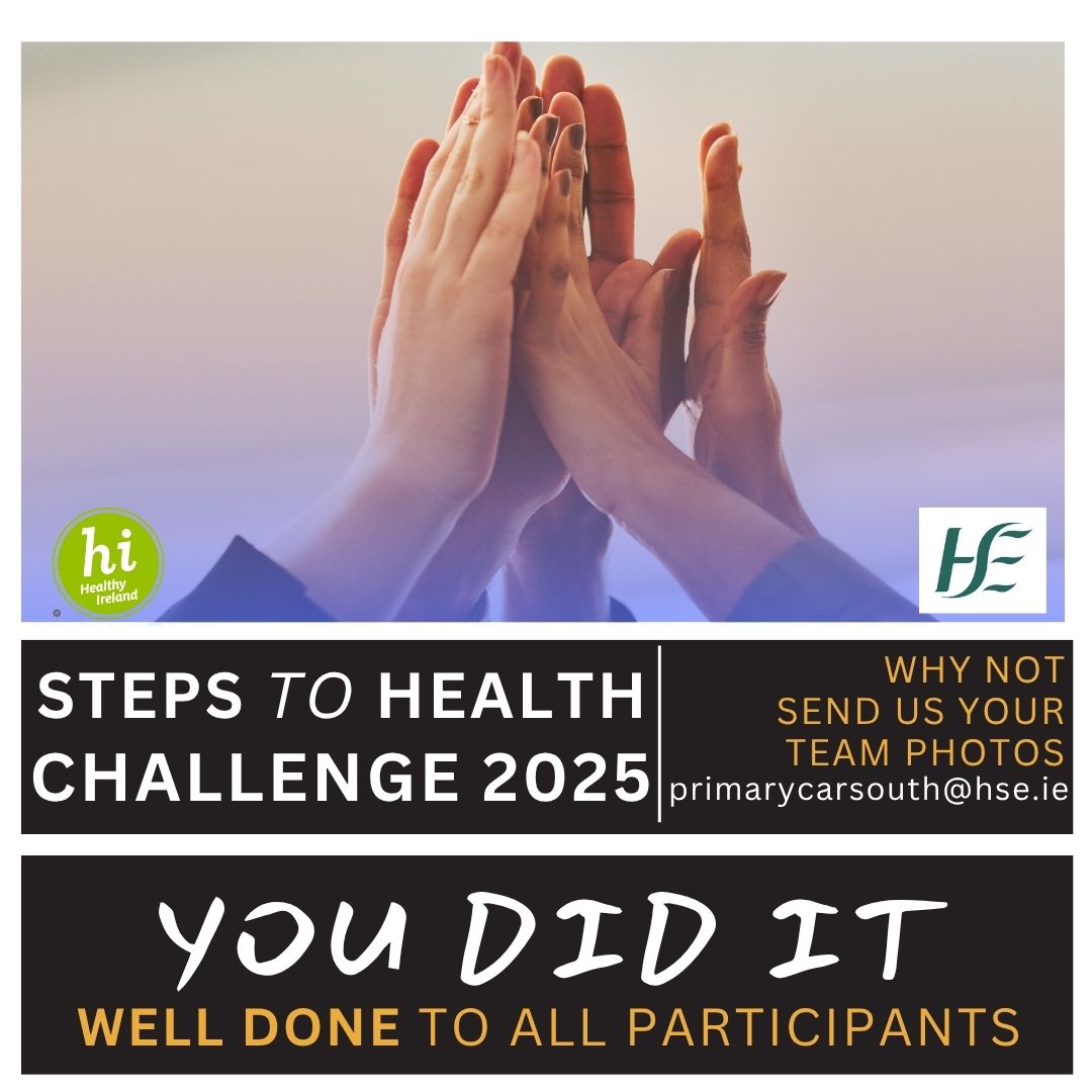 Mariodonovan08's tweet image. Well that’s a wrap on the 2025🙌🎉🎊 #StepstoHealth challenge. Hope everyone is feeling healthier & has enjoyed the challenge! Well done to all involved
Why not send a selfie or team photo to primarycaresouth@hse.ie
@healthyireland
#everymovecounts