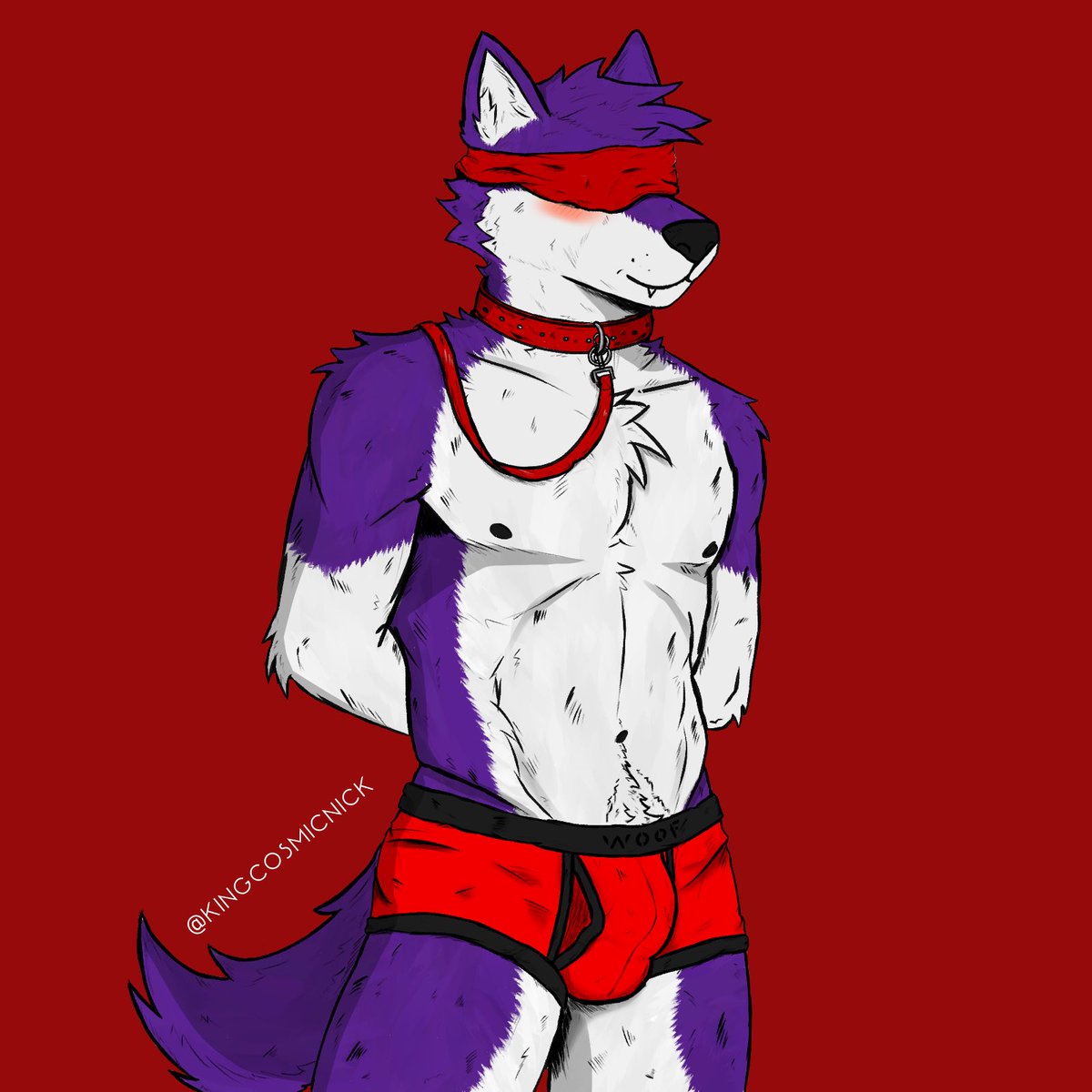 Thank you so much <a href="/KingCosmicNick/">SpaceHuskyNick</a> for the art of me and my boyfriend <a href="/Al3X_06_/">Alex the raccoon</a> it’s amazing