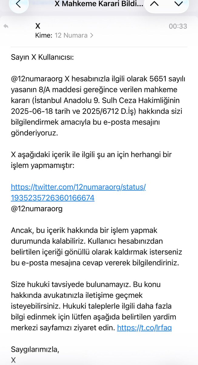 DUYURU: Sevgili Kongre Üyeleri, Kıymetli Taraftarlarımız,

Başkan Vekili Erol Bilecik tarafından bir tweetimizin (İçeriğini kabullendiği mektup paylaşımımız) mahkeme kararı ile kaldırılmaya çalışıldığını tebessümle sizlerle paylaşmak istiyoruz...

Kurulduğumuz günden itibaren