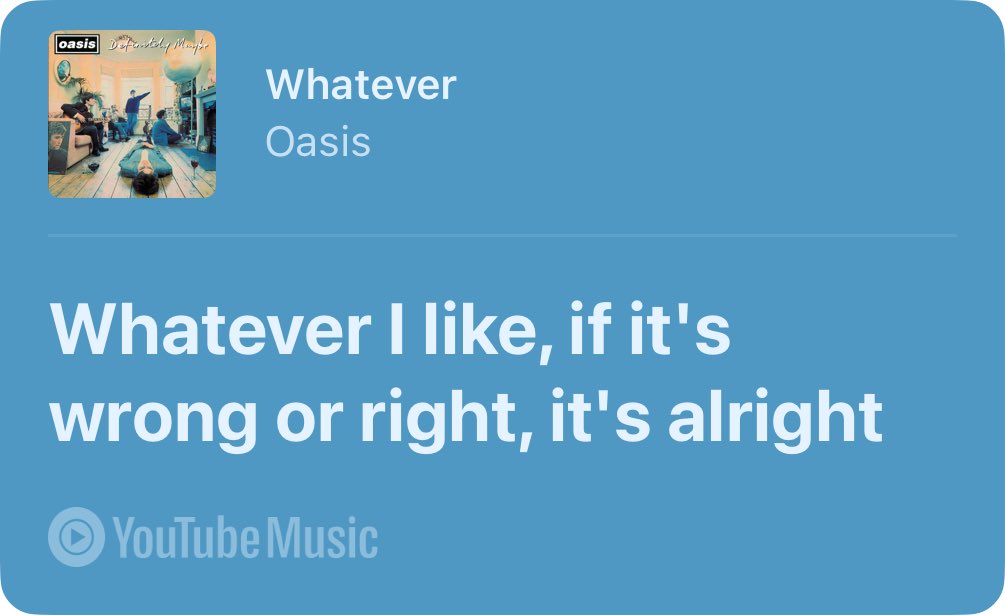 Whatever (Remastered) music.youtube.com/watch?v=Vd9i5F… @YouTubeMusicより