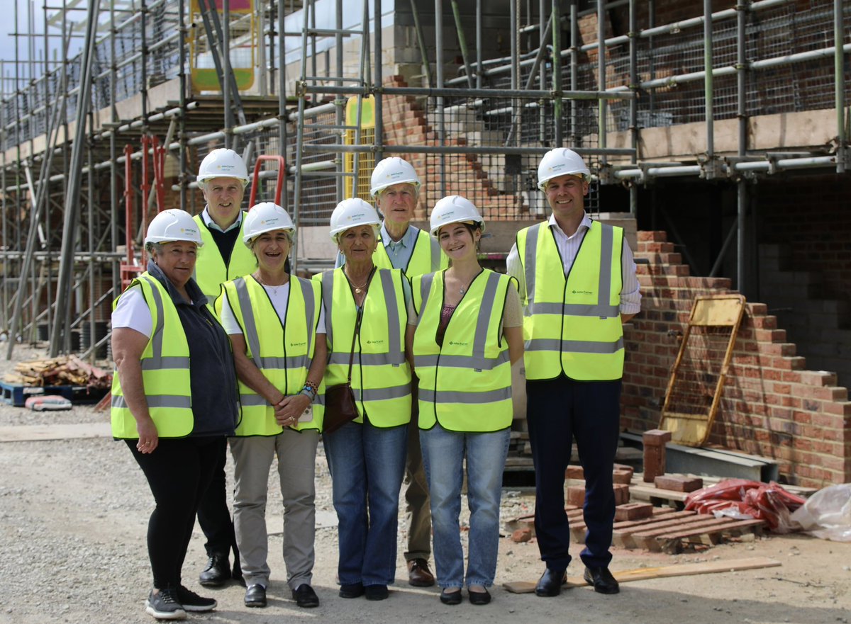 mgs_1515's tweet image. We were delighted to welcome OM David Hibbitt (55-62) and his family to see the progress of the new #SixthForm Centre and Pavilion earlier this week. The new building will be called the Hibbitt Centre to recognise the generous support from David, his wife and his family.