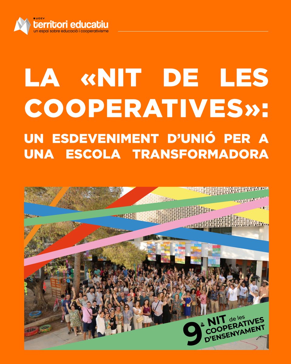 UCEV (@la_ucev) on Twitter photo 🟠Fa més d’una dècada que les #escolescooperatives del #PaísValencià es troben cada dos anys per celebrar el seu projecte compartit.
El 27/6 arriba la 9a #NitDeLesCooperatives a <a href="/GrupoSorollaEdu/">Preparados para volar!</a>, en l' #AnyInternacionalDeLesCooperatives 🌍
👉 territorieducatiu.ucev.coop/nit-cooperativ… 🟠Fa més d’una dècada que les #escolescooperatives del #PaísValencià es troben cada dos anys per celebrar el seu projecte compartit.
El 27/6 arriba la 9a #NitDeLesCooperatives a <a href="/GrupoSorollaEdu/">Preparados para volar!</a>, en l' #AnyInternacionalDeLesCooperatives 🌍
👉 territorieducatiu.ucev.coop/nit-cooperativ…