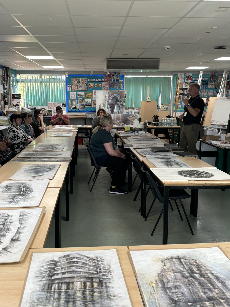 Delighted to have <a href="/Ianmurphyartist/">Ian Murphy</a> leading our Art CPD session at our <a href="/BruntsAcademy/">The Brunts Academy</a> This forms part of our commitment to improving our delivery across all curriculum areas. <a href="/WayneNorrie/">Wayne Norrie OBE FCCT</a> #TheArtsMatter