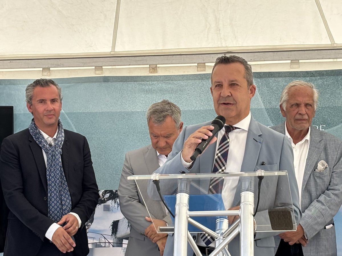 🏨⭐️⭐️⭐️⭐️⭐️#Herault : Ce 17 juin a marqué la date de la pose de la première pierre du futur hôtel 5 étoiles de la station balnéaire #LaGrandeMotte qui sous l’impulsion de son Maire <a href="/S_Rossignol/">Stephan Rossignol</a> ne fait que progresser en termes de standing en attirant un tourisme plus qualitatif