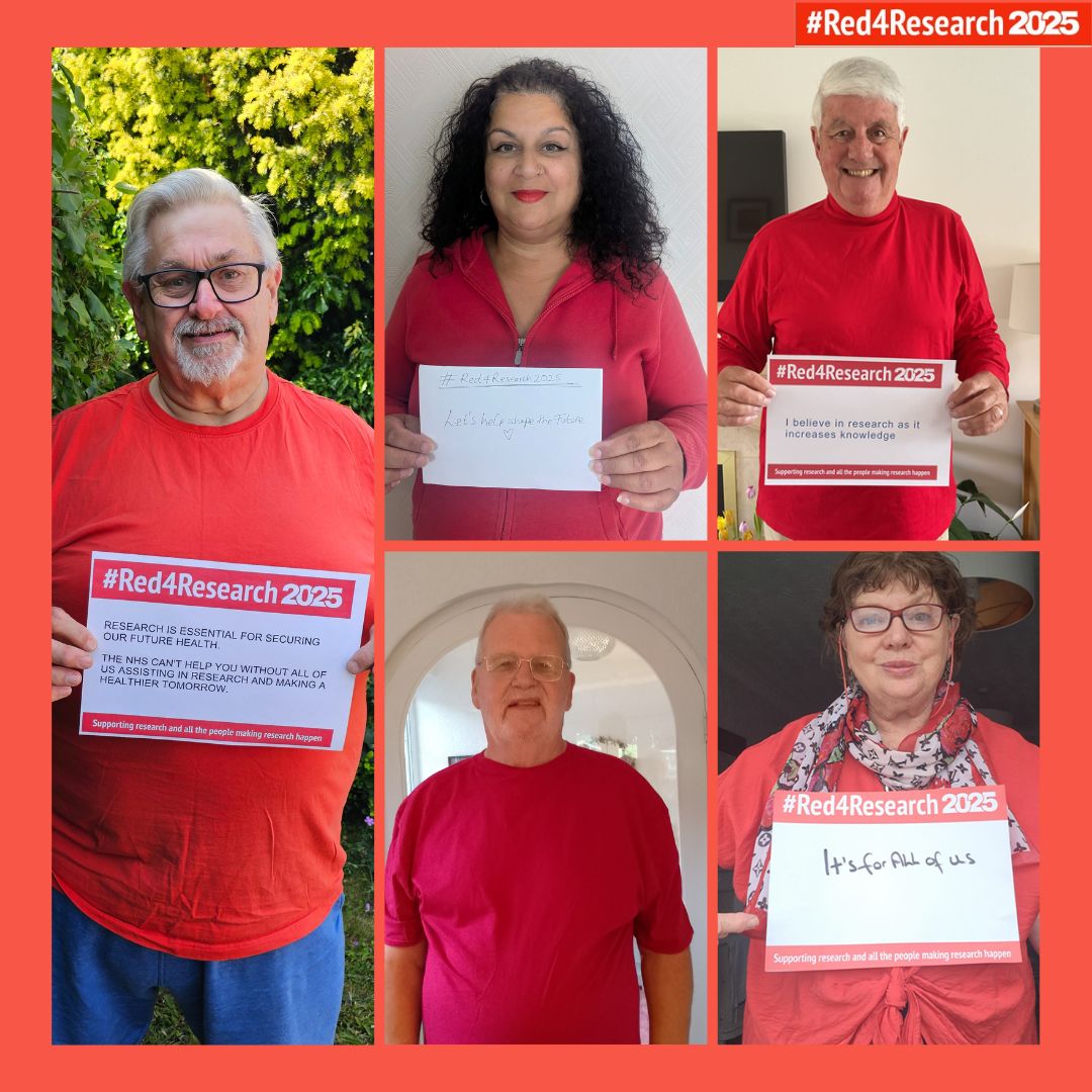 Our Research Champions <a href="/nhsuhcw/">UHCW NHS Trust</a> have joined us in celebrating #Red4Research 
They would like to let you all know that #research is for all and with more knowledge and understanding, we are shaping our future health.