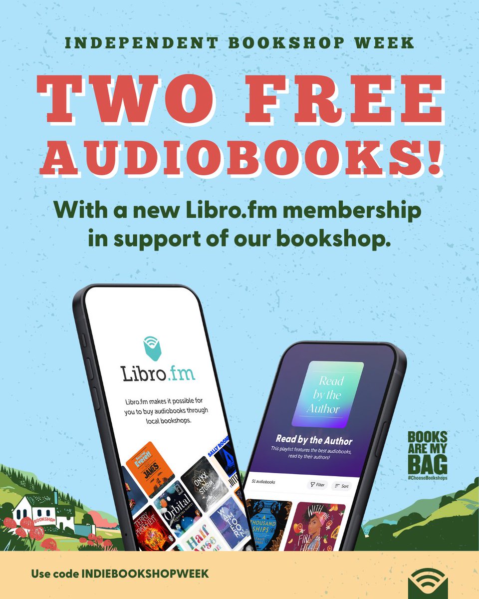 Darling Reads (@darling_reads) on Twitter photo Support our bookshop this #IndieBookshopWeek and beyond with a <a href="/librofm/">Libro.fm</a> membership!
Start a new monthly membership using INDIEBOOKSHOPWEEK & get 3 audiobooks for the price of 1!
Every purchase you make on Libro.fm supports our bookshop ❤️
libro.fm/bookshopweek?b… Support our bookshop this #IndieBookshopWeek and beyond with a <a href="/librofm/">Libro.fm</a> membership!
Start a new monthly membership using INDIEBOOKSHOPWEEK & get 3 audiobooks for the price of 1!
Every purchase you make on Libro.fm supports our bookshop ❤️
libro.fm/bookshopweek?b…