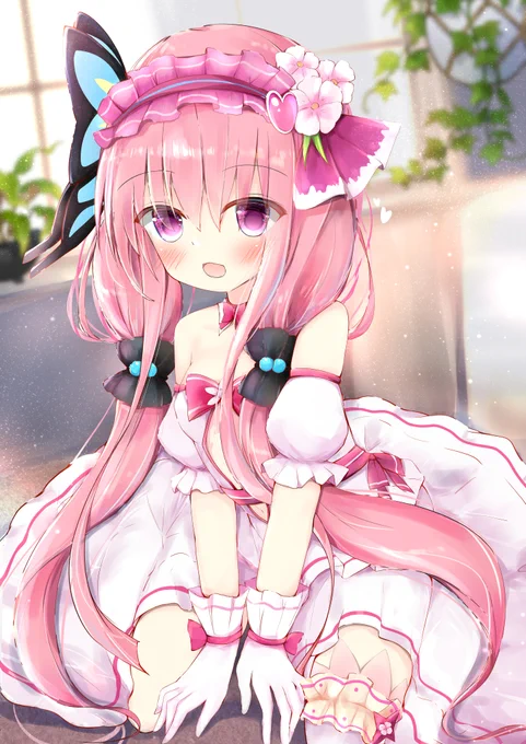 ハナモモちゃん #花騎士 #フラワーナイトガールイラスト