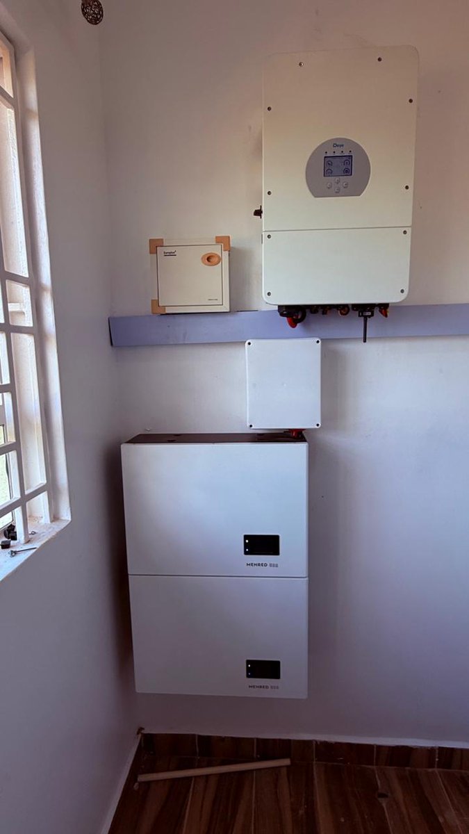 GeolabsSolar's tweet photo. Frame 1: 5kw with 8panels of 590w and 2pcs 6.144kwh lithium batteries @ 498k

Frame 2: 10pcs 6.144kwh lithium batteries, 12kw inverter and 24pcs 590w solar panels @ 2.8m

Contact us for a free quotation on:
📱 0716116964/0756775003
✉️ info@geolabssolar.com https://t.co/gXR21WvYK7