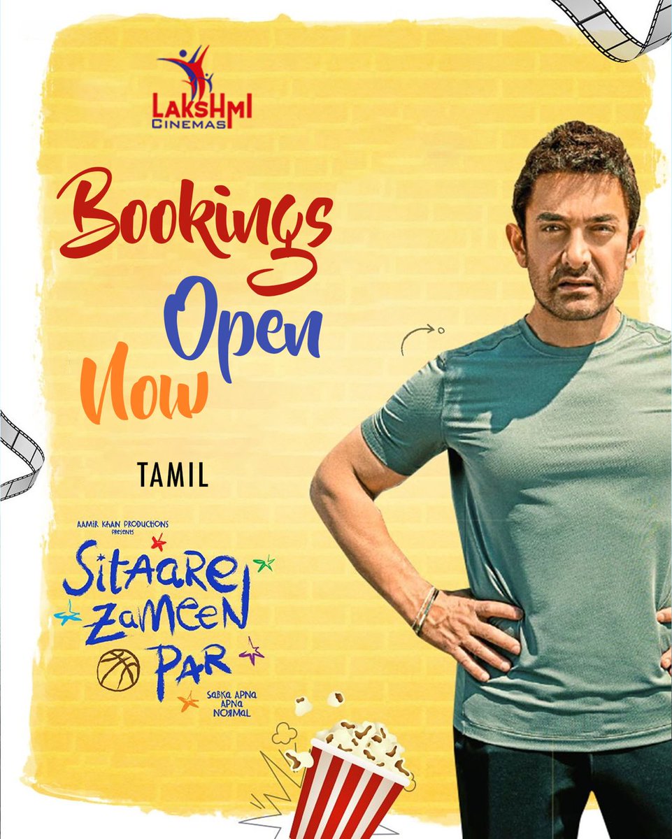 Bookings open now for #SitaareZameenPar - Tamil at Lakshmi cinemas, Hosur. Book your tickets now at the box office and book my show app.
#Aamirkhan #genelia #tamil #lakshmicinemas #hosur
