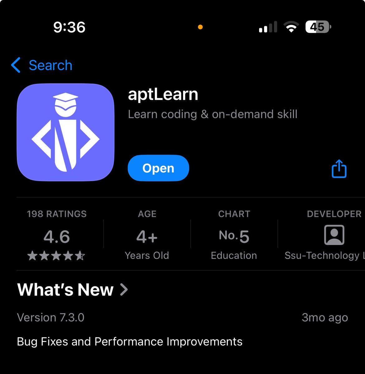 Ok, glad that 14k people have started using this app to learn a tech skill since yesterday.

You can see the app is charting number 5 Globally, First in Nigeria and 3rd in the UK and US.

Oh plus, One of Akin’s greatness 🙃. Download now and get your life in order 🙃.