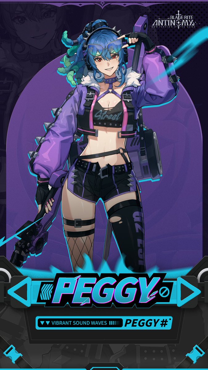 Peggy emerges—cybernetic assassin of the underlayers. She doesn’t hunt… she executes. With every flicker of neon, another heartbeat ends. Your signal’s been traced. 🗡️ #Bladerite