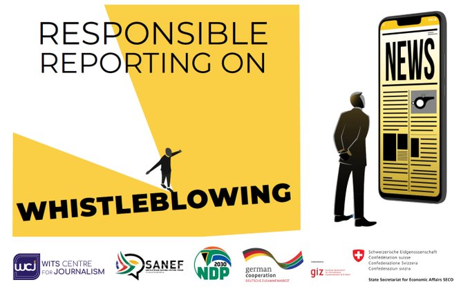 GIJN Africa (@gijnafrica) on Twitter photo 📢 <a href="/Journ_SA/">Wits Centre for Journalism</a> has developed a handbook titled, "Responsible Reporting on Whistleblowing."
This handbook is a guide to responsible & ethical practices for covering stories that involve information or disclosures that might be described as ‘whistleblowing’. twp.ai/4inEao 📢 <a href="/Journ_SA/">Wits Centre for Journalism</a> has developed a handbook titled, "Responsible Reporting on Whistleblowing."
This handbook is a guide to responsible & ethical practices for covering stories that involve information or disclosures that might be described as ‘whistleblowing’. twp.ai/4inEao