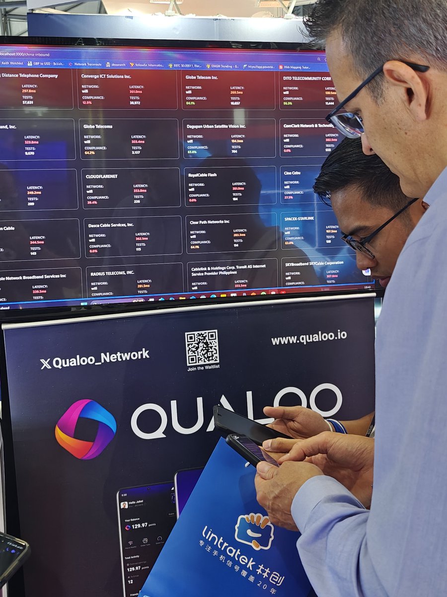 Keith_Qualoo's tweet image. Day 2 at MWC Shanghai and everyone has been amazed by the power of @Qualoo_Network insights! Especially how we can drill down to view detailed network paths , service issues , congestion and killer benchmarking insights across the entire planet without the headache of spending…