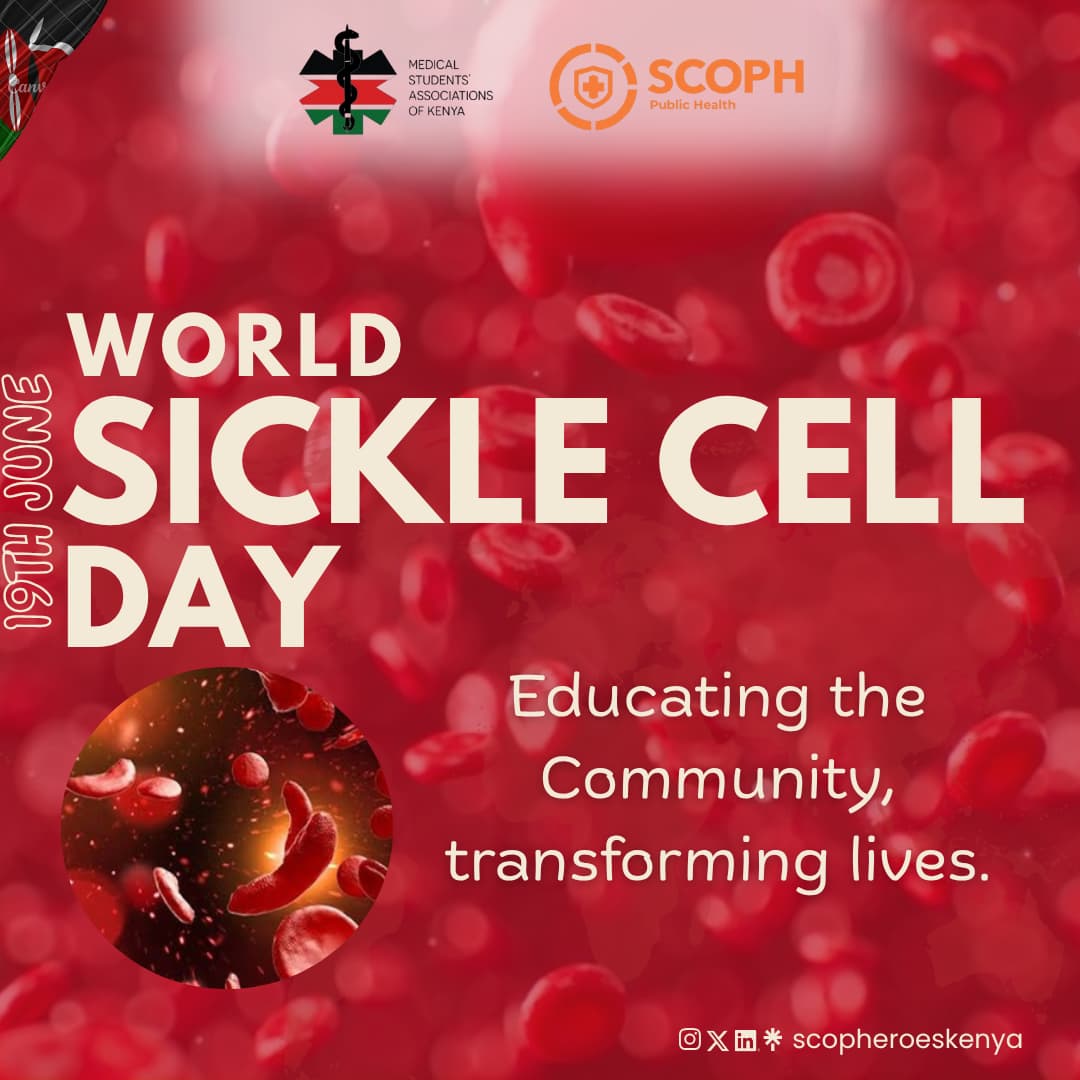 *World Sickle Cell Day
Join Us in Raising Awareness!
Sickle cell disease affects millions worldwide, impacting lives and families. Today, we support research, and advocate for better treatments. Let’s spread hope and knowledge!#SickleCellAwareness #WorldSickleCellDay