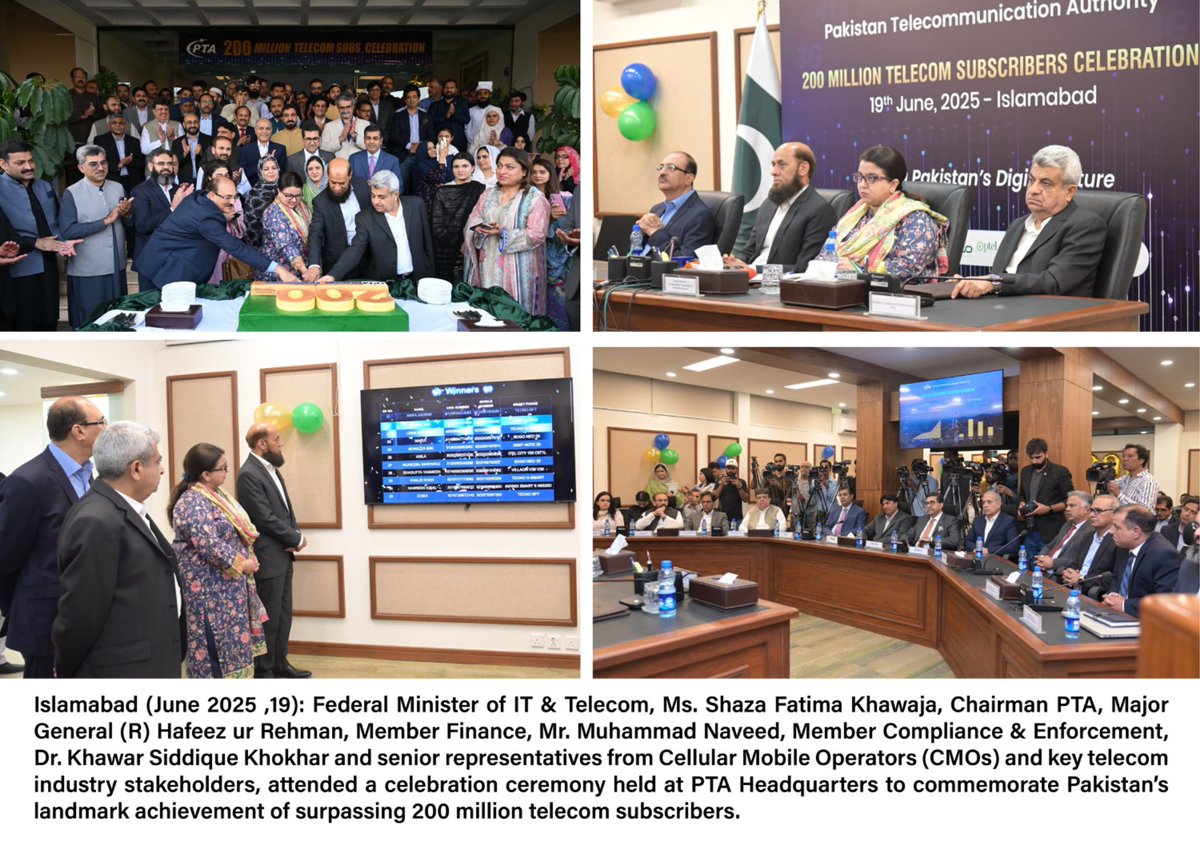PTAofficialpk's tweet photo. #PTA200Million #DigitalPakistan #PakistanConnected #TelecomMilestone #FreeDataOffer #PTA4U #DigitalInclusion #WomenInTech #SmartphoneForAll #InternetForStudents #BroadbandPakistan #FutureIsDigital #ConnectivityForAll #PakDigitalRevolution #EmpoweringPakistan #HECWiFi #TelecomGrowth #DigitalEmpowerment #SmartPakistan #PTACelebrates #OnNetBonus #PakistanTelecom #GirlsInICT #DataForAll #DigitalAccess #4GForEveryone #PakistanRising #ConnectingTheUnconnected #PTAInitiative #TransformingPakistan #DigitalFutureNow
