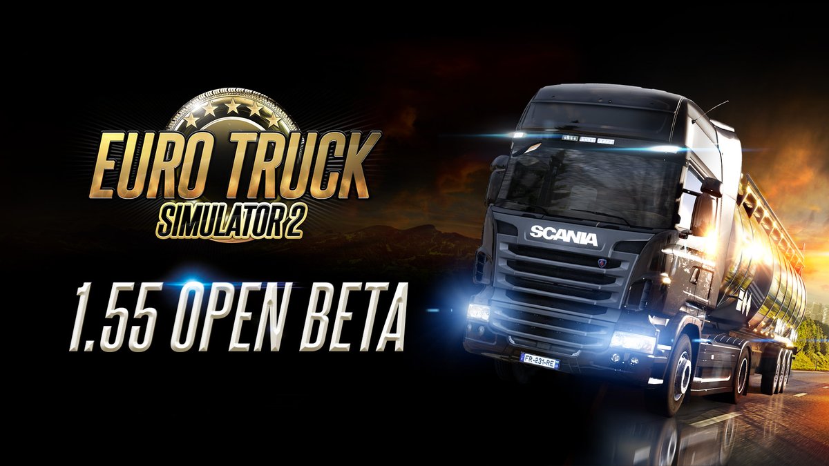 The 1.55 Open Beta for ETS2 is now available &amp; features:

Driving Academy - Truck Driving Proficiency 🦺
Asynchronous Loading 🔃
FH Tuning Pack Update 🚛
Custom City Intros 🏙️
Mail UX Redesign ✉️
Options QoL Improvements ⚙️
And more! ➕

Read more 👇
blog.scssoft.com/2025/06/euro-t…