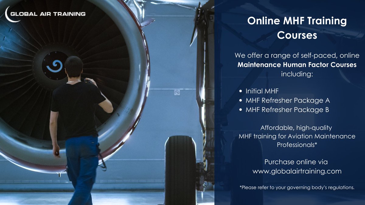 Boost your skills with our self-paced online MHF Courses! From Initial MHF to Refresher Packages, we offer affordable, high-quality training. Start today at globalairtraining.com
#MHF #AviationMaintenance #OnlineLearning