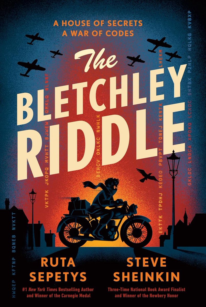 RelaWorsham's tweet image. Summer 2025 Read #10 The Bletchley Riddle by Ruta Sepetys &amp;amp; Steve Sheinkin. As a Sepetys fan, I knew this would be good, &amp;amp; it was! Love the brother/sister POVs &amp;amp; dynamic, especially Lizzie’s humor. Great way to learn about some WW2 history!