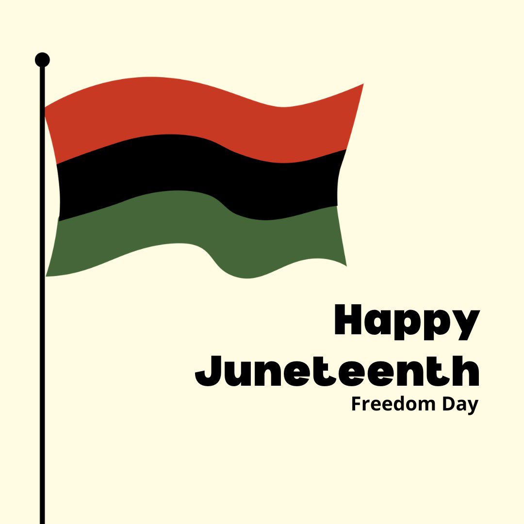 JeremyMcPike's tweet image. Today, we honor Juneteenth — a celebration of freedom, resilience, and the ongoing fight for justice. Let it be a reminder that liberty means nothing unless it’s guaranteed for everyone.
Happy #Juneteenth!