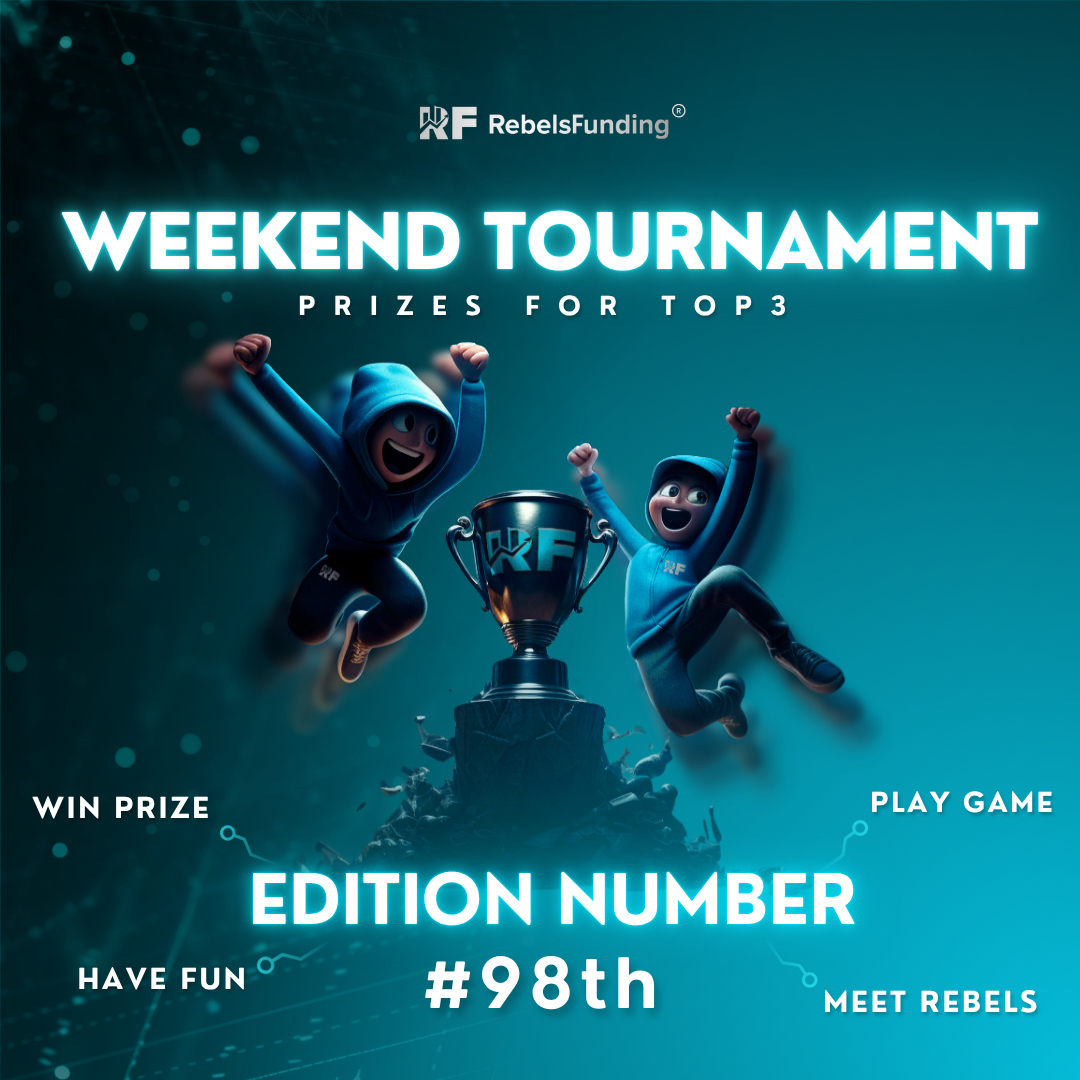 Hello Rebels 

We hope you're having an awesome trading day!

Registration for 98th Edition of the RebelFunding Weekend Tournament is Live!

Join our discord and register to secure your spot in the tournament.
Discord link: discord.gg/rebelsfundingo…

Your skills could earn you