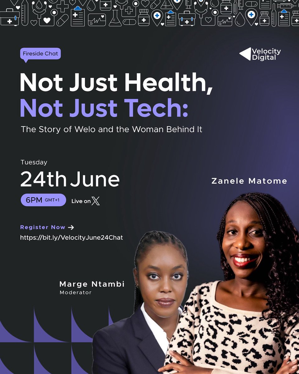 Quick update: the link in our previous post was incorrect. Here's the right one: bit.ly/VelocityJune24…

Thanks for the engagement, and we look forward to seeing you next Tuesday at our fireside chat with <a href="/zanele_matome/">Zanele Abraham</a>!