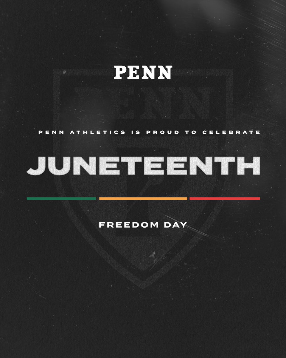 A celebration of freedom and resilience.

#Juneteenth x #FightOnPenn