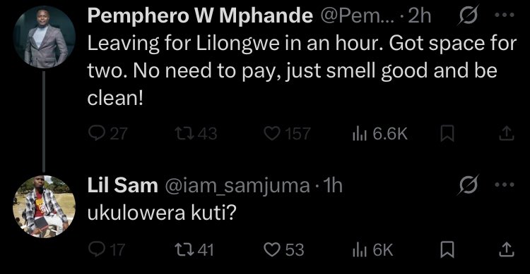 😭 English ikati ikuyende pa mutu eh