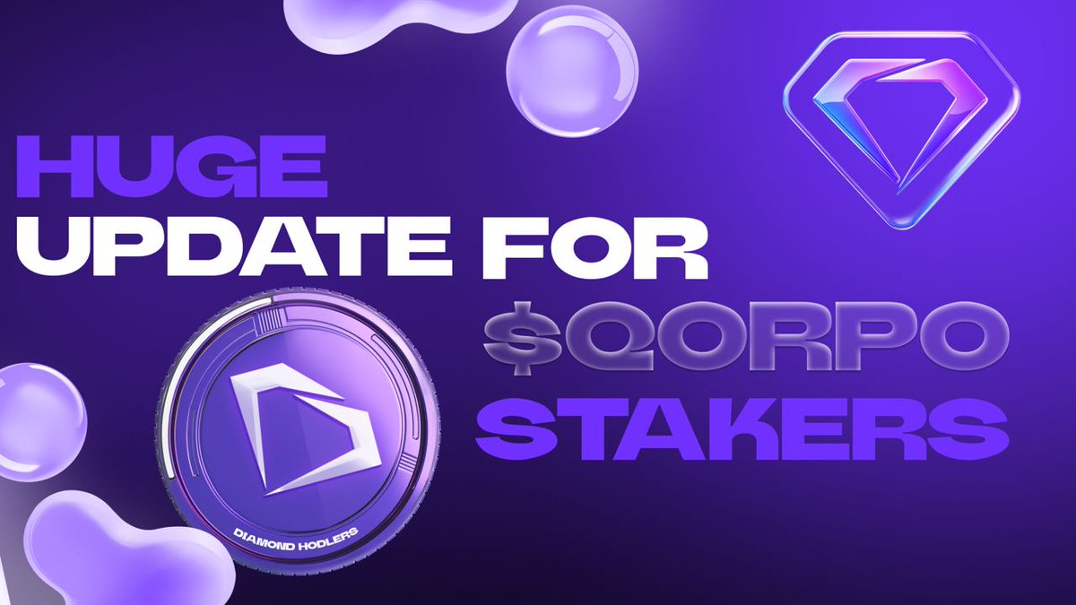 Don’t say we didn’t warn you.

Something big is coming for our $QORPO stakers. New opportunities. Greater utility. Even bigger rewards.

This is your signal to get your $QORPO ready

Official announcement drops soon. Turn on your notifications.
