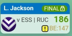 DVG (@mynameisdvg) on Twitter photo Whilst I’m very happy with this #supercoach result, in many ways I’m struggling to enjoy the moment due to not owning Serong, Jordan Clark & Caldwell.
But …….. let’s focus on the positives - this is the highest VC/C score I’ve ever achieved on the <a href="/SuperCoach/">SuperCoach AFL</a> platform. Whilst I’m very happy with this #supercoach result, in many ways I’m struggling to enjoy the moment due to not owning Serong, Jordan Clark & Caldwell.
But …….. let’s focus on the positives - this is the highest VC/C score I’ve ever achieved on the <a href="/SuperCoach/">SuperCoach AFL</a> platform.