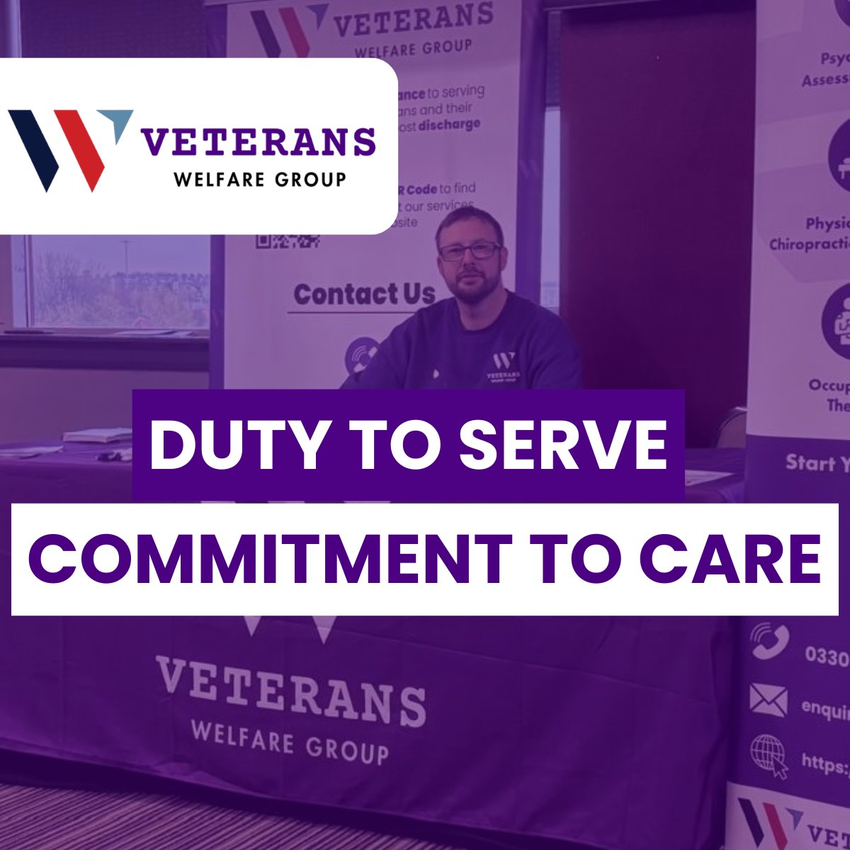 Real support from those who’ve walked in your boots.

Your questions. Our experience.

#support #ArmedForces #veterans #DutyToServe #veteranswelfaregroup #LivedExperience