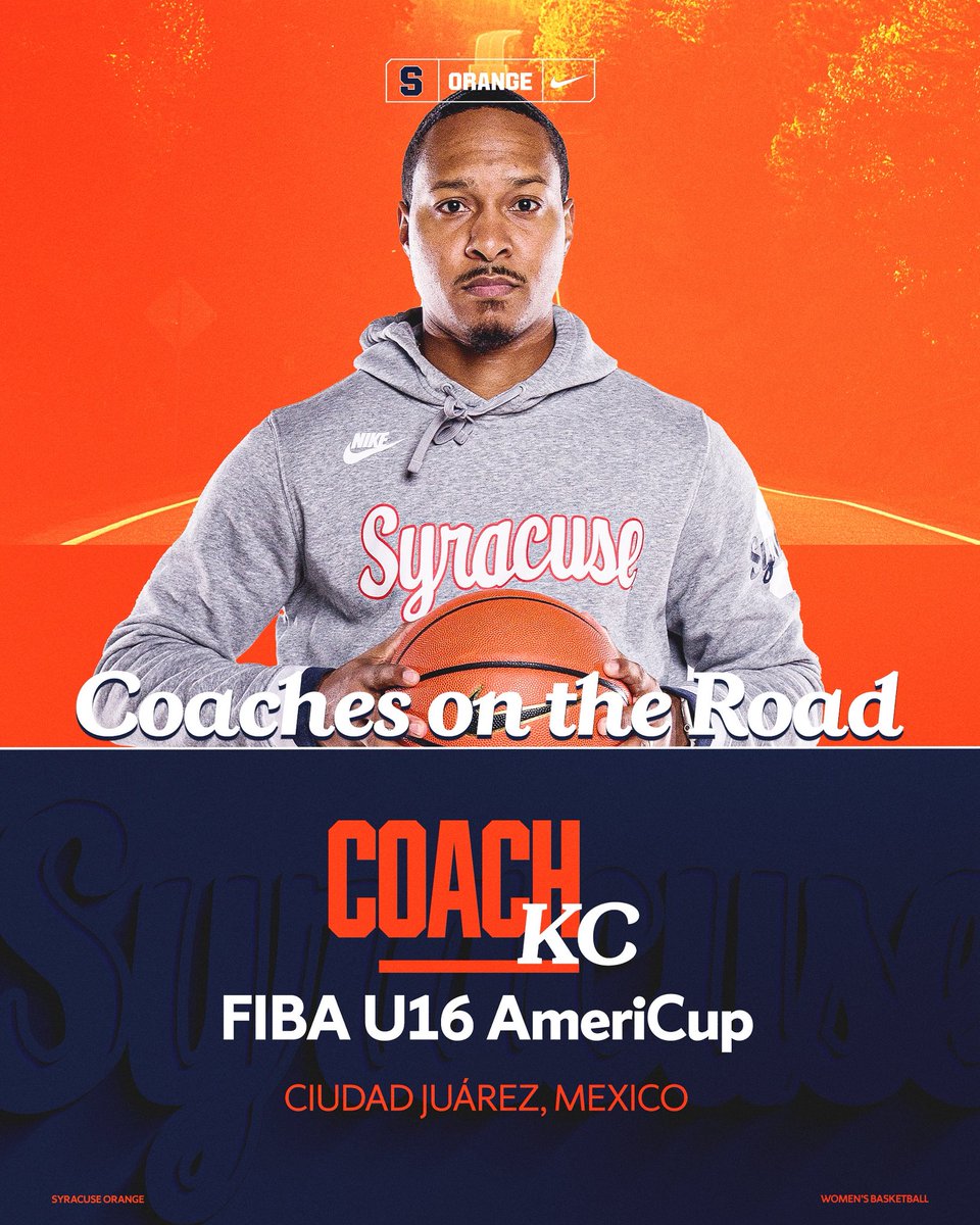 CuseWBB's tweet image. Coach KC is heading to Mexico this weekend in search of future Orange 🍊👀
@KhyreedCarter