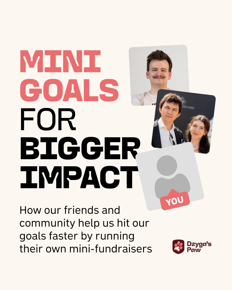 dzygaspaw's tweet photo. We’ve been able to take on big goals because we do it together!
You can be part of it - not just by donating but also by starting your own mini-fundraiser to support our primary campaign.

Our team and community regularly run side fundraisers for birthdays, weddings, or just because.
Today, we want to share a few stories with you 👇
