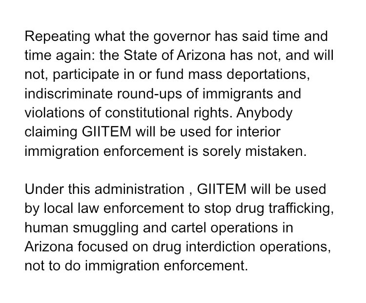 Statement on GIITEM below: