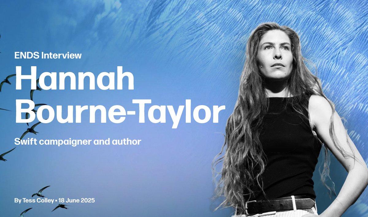 NEW: In an impassioned 30-min interview, I spoke to <a href="/WriterHannahBT/">Hannah Bourne-Taylor</a>, the 'Lady Godiva of swifts',  on what her efforts to save the ancient creatures reveal about who the decision-makers in govt are, and why passion is a ‘derogatory’ term in Parliament..

👉endsreport.com/1922369