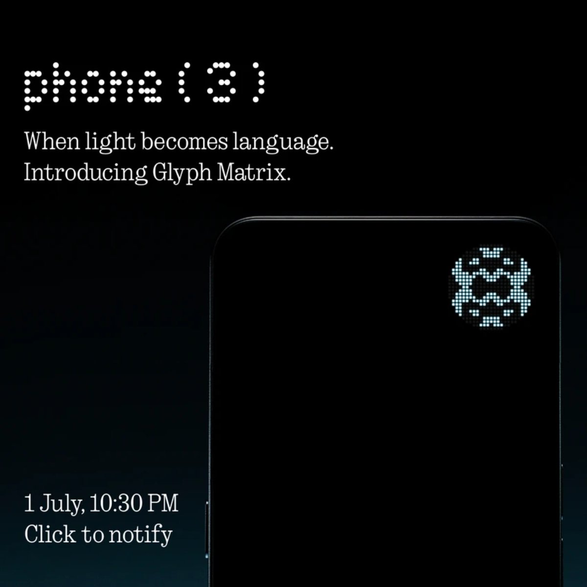 Nothing Glyph Matrix is here! 🔥

It’s placed on the top-right corner of the Nothing Phone (3)’s back.