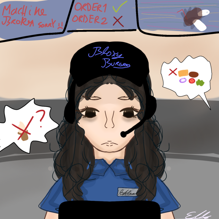 Yearly Bloxy burger drawing🤝