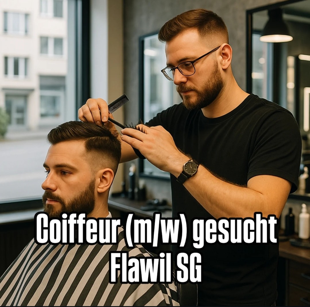 Jobify_Schweiz's tweet image. Herrencoiffeur (Barbier*in) gesucht – Flawil SG
Barbershop ZERO – Wo Style, Skills und Teamspirit aufeinandertreffen.
Pensum: 40 – 100%
Vertragsart: Festanstellung
Barbershop ZERO
Enzenbühlstrasse 7, 9230 Flawil
071 2229230
info@barbershopzero.ch
barbershopzero.ch