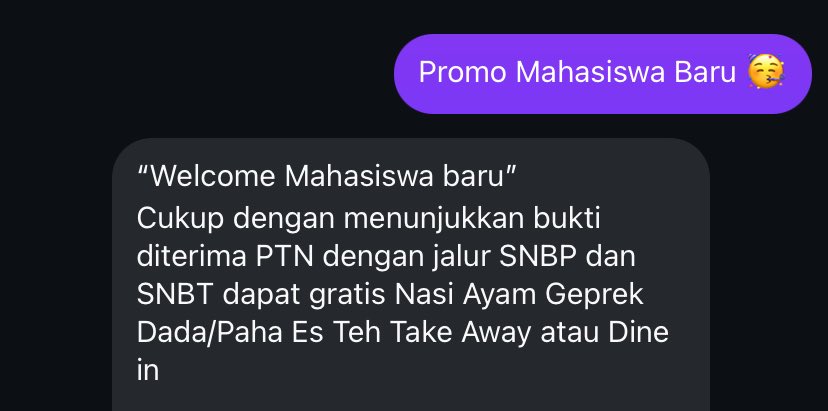info promo maba lainnya ✋
