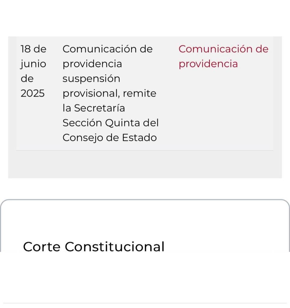 La Sección Quinta del consejo de estado notificó a la Corte Const. sobre la suspensión provisional del “decretazo” del Pdte petro, con esta medida de actuación en derecho, podríamos pensar que se está salvando la patria, vamos a ver con qué sale Petro en los proximos dias