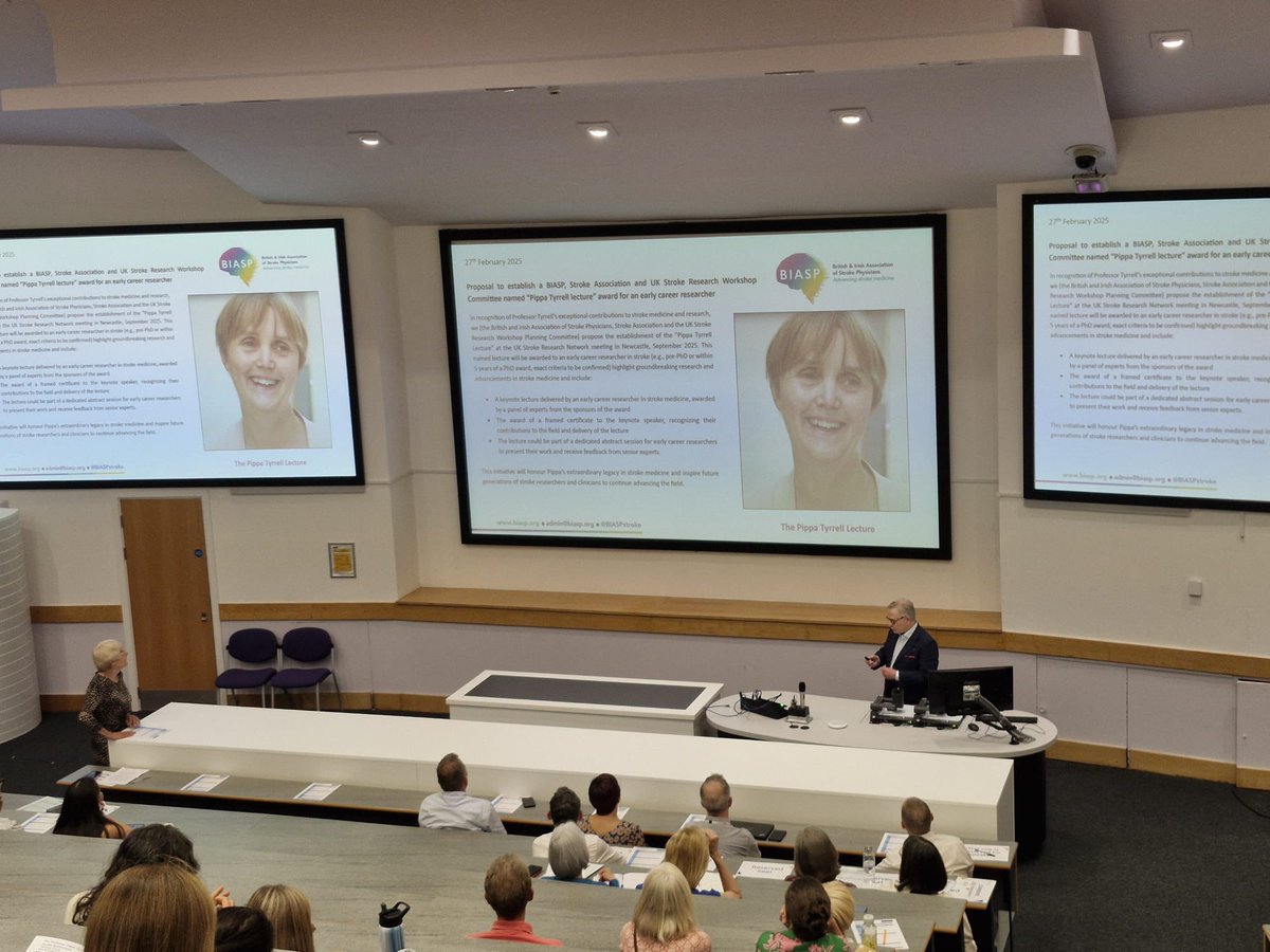 GJBrainResearch's tweet image. This afternoon we’re holding the Professor Pippa Tyrrell Stroke Symposium at @OfficialUoM — recognising her remarkable contributions to stroke care, research, and life after stroke.