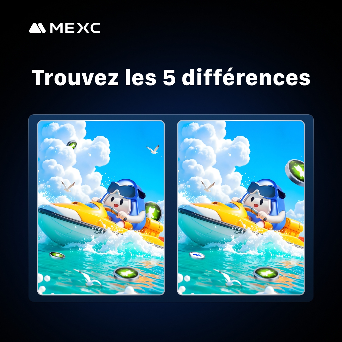 MEXC_Francophone (@mexcfrancophone) on Twitter photo 🌠 Événement pour les #MEXCers 🎉
🧐 Trouvez les 5 différences sur l'image
✨ 10 personnes se partageront 60 USDT ✨
💎 Comment participer ?
🧙 Suivez notre compte X : <a href="/MEXCFrancophone/">MEXC Francophone</a>
🧙 Rejoignez notre groupe Telegram : t.me/MEXCFrancophone
🧙 Rejoignez notre canal 🌠 Événement pour les #MEXCers 🎉
🧐 Trouvez les 5 différences sur l'image
✨ 10 personnes se partageront 60 USDT ✨
💎 Comment participer ?
🧙 Suivez notre compte X : <a href="/MEXCFrancophone/">MEXC Francophone</a>
🧙 Rejoignez notre groupe Telegram : t.me/MEXCFrancophone
🧙 Rejoignez notre canal