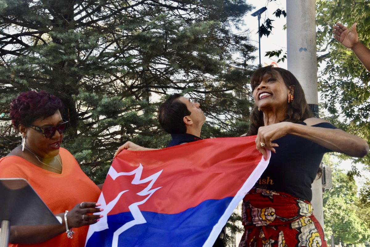 Matt Kadosh (@mattkadosh) on Twitter photo Montclair’s Mayor Renee Baskerville and Councilor Aminah Toler at this morning’s Juneteenth Flag raising. “We do not shrink in the face of injustice.”
<a href="/baristanet/">Montclair Local - Baristanet</a> <a href="/montclairlocal/">Montclair Local Nonprofit News</a> w/ <a href="/MontclairNJGov/">Montclair, NJ</a>
<a href="/LawrenceHamm7/">Lawrence Hamm</a> & more Montclair’s Mayor Renee Baskerville and Councilor Aminah Toler at this morning’s Juneteenth Flag raising. “We do not shrink in the face of injustice.”
<a href="/baristanet/">Montclair Local - Baristanet</a> <a href="/montclairlocal/">Montclair Local Nonprofit News</a> w/ <a href="/MontclairNJGov/">Montclair, NJ</a>
<a href="/LawrenceHamm7/">Lawrence Hamm</a> & more