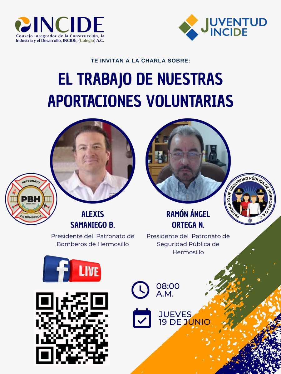 Buenos días, te invitamos a seguirnos en vivo hoy a partir de las 8:25 a.m. (HMO) (inicio de transmisión) por faceboklive facebook.com/Consejoincide/ <a href="/ConsejoINCIDE/">Revista INCIDE</a>